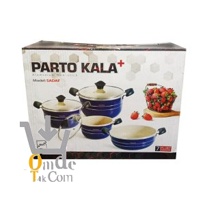 سرویس قابلمه 7 پارچه طرح چدن پرتو Parto