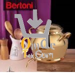 کتری شیردار 3 لیتری طلایی Bertoni