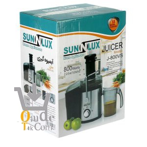 آبمیوه گیری تک کاره ولومی استیل سان لوکس sunnlux J-800VS